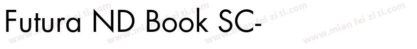 Futura ND Book SC字体转换